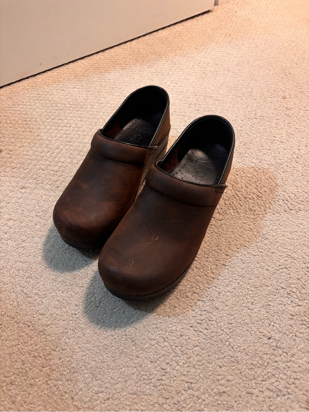 Dansko Brown Leather Women's Clogs